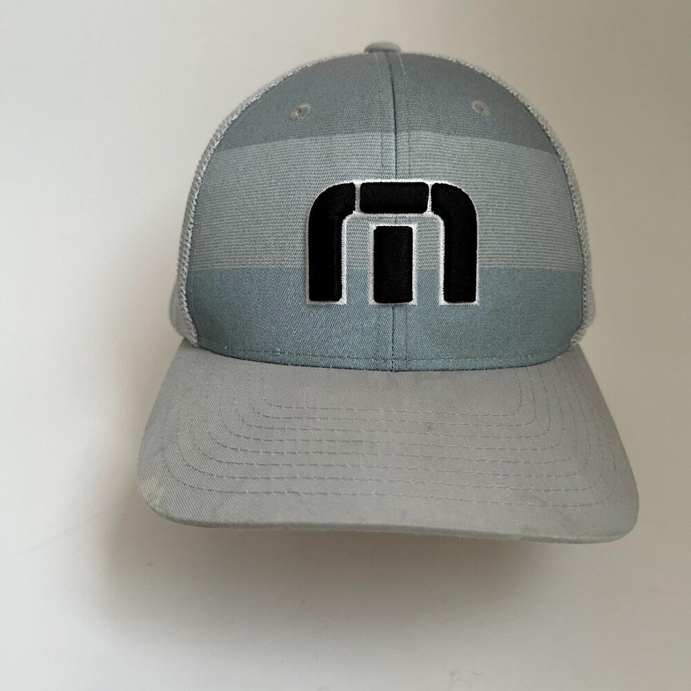 Travis Mathew Golf Hat One Size Blue Trucker Cap Mesh Snapback Cotton Blend